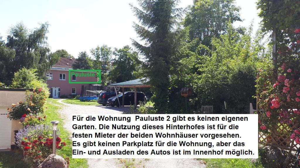 85 Qm Wohnung Pauluste Mit Terasse Und Garten ロストック エクステリア 写真